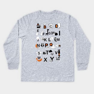 ABC Orange Kids Long Sleeve T-Shirt